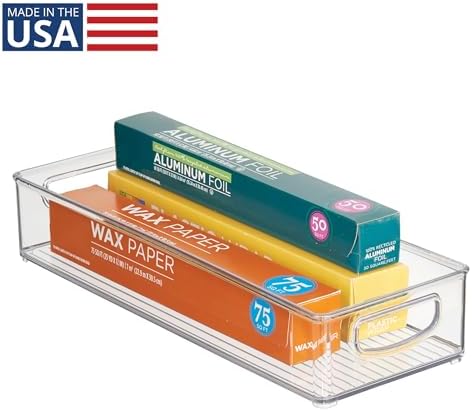 iDesign Slim Extra Long Clear Storage Bin | Narrow, Stackable, Kitchen or Pantry Organizer - Image 2