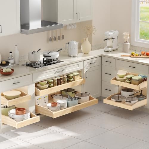 Pull Out Cabinet Drawer 28½” W x 21” D, Soft Close Pull Out Cabinet Organizer, Bottom Assembly - Image 2