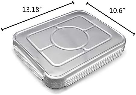(35 Pack) Premium Lids for Chafing Pans 9" x 13" Half Deep Pans l Top Choice Disposable Heavy Duty Aluminum Foil Tin Pan Lid Perfect for Roasting Potluck Catering Party BBQ Baking Cakes Pie - Image 4