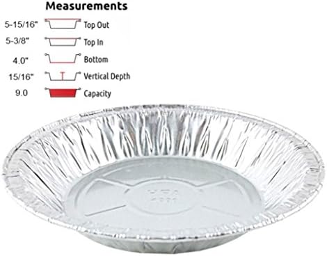 Pactogo 6" Aluminum Foil Mini Pie Pans - Disposable Small Baking Tin Plates with Clear Hinged Containers (Pack of 50 Sets) - Image 2