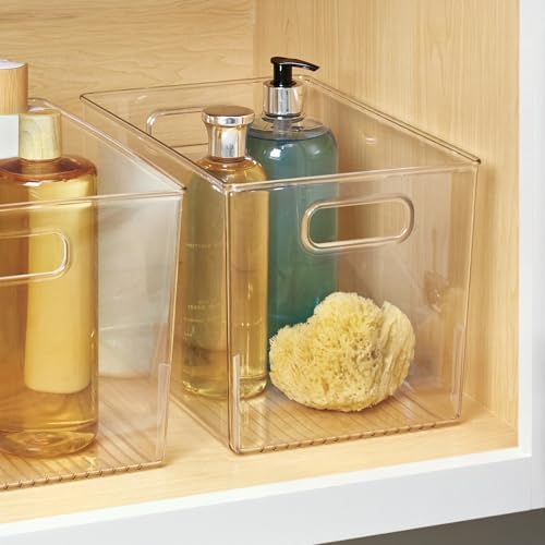iDesign Storage Bins with Handles, Set of 2, Clear - Image 6