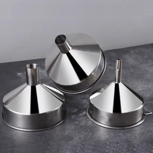 Large Funnel Kitchen Funnel Maximum 12-inch Wide Mouth Food Grade Metal Stainless Steel Mouth Factory use Juice Milk Beer (Top 9.84" Bottom 2.76") - Image 7