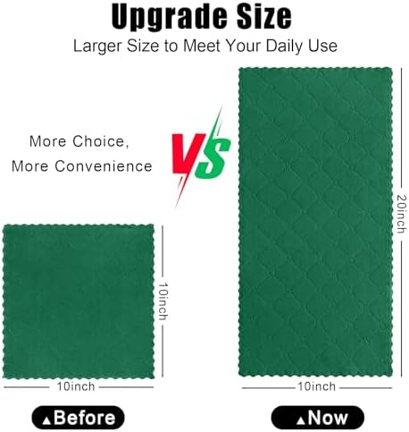 Homaxy 12 Pack Super Soft Absorbent Dish Towels, 10" x 20", Dark Green - Image 5