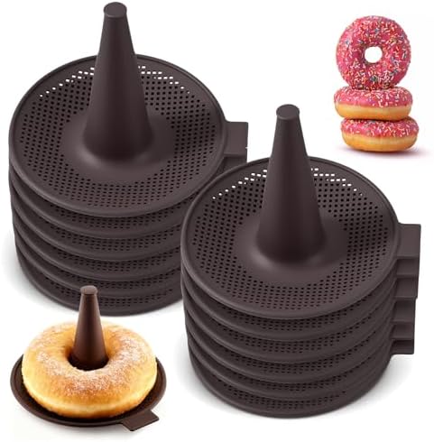 Donut Pan For Baking, Brown Bagel Molds, Pastry Molds For Baking Bagel, Doughnut, Cakes - Send Goods From Local Warehouse (12 PC) by Unknown