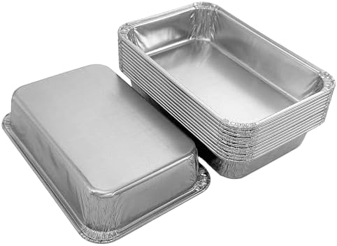 PACTOGO 6" x 4" x 1" Disposable Aluminum Foil Smooth-Wall Oblong Mini Danish Cake Pans - Ideal Baking Tins for Sweets, Coffee Cakes, Danishes, Cookies, Brownies (Pack of 200) - Image 4