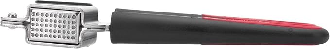 Westmark Gallant Plus 29392270 Garlic Press with Two Press Inserts: Fine and Coarse, Plastic/Stainless Steel, Black/Red/Silver - Image 3