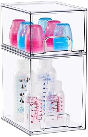 Sorbus Baby Bottle Organizer, Stackable Design (1 Small + 1 Tall) by Sorbus