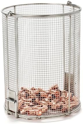 Dip N’ Drain – Stainless Steel Part Cleaning Strainer Basket for 5-Gallon Buckets (Bucket Not Included) | 1/4″ Mesh, Swing Handle, Great for Mechanics, Auto Parts, Garage, Shop & Home Cleaning - Image 2