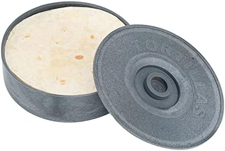 Restaurantware Tortilla Warmer 1 Count 8.5 x 8.5 x 2.3 Inches Plastic Tortilla Server Insulated Tortilla Keeper Gray by Restaurantware