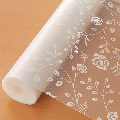 Cooyes Shelf Liner – Premium Non-Adhesive Cabinet & Drawer Liner for Kitchen – Waterproof Shelf Paper with Modern Pattern – Durable EVA Cabinet Mat – Easy to Cut （24" W x 240" L） by Cooyes