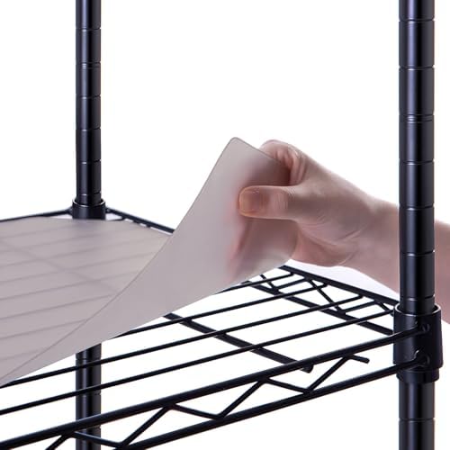 Poofzy Wire Shelf Liner 18" x 48", Set of 5 Gray by Poofzy