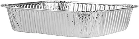 PLASTICPRO Disposable 8'' X 8'' X 2'' Inch Square Aluminum Tin Foil Baking Pans Bakeware - Cookware Perfect for Baking Cakes, Breads, Brownies, Bread, Meatloaf, Lasagna, Pack of 10 - Image 6