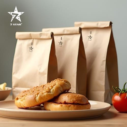 7STAR 4lb Brown Paper Bags, 500 Pack – Virgin Kraft Paper Lunch Bags, Food-Safe & Unbleached | Heavy-Duty, Grease-Resistant Sacks for Sandwiches, Snacks, Bakery, Takeout & Crafts - Image 4
