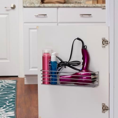Household Essentials 1226-1 Long Basket Door Mount Cabinet Organizer | Mounts to Solid Cabinet Doors or Walls, Low Rack (Pack of 12) - Image 3