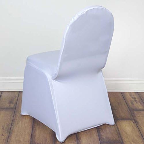 Tableclothsfactory 30 PCS White Stretchy Spandex Fitted Banquet Chair Cover Dinning Event Slipcover for Wedding Party Banquet Catering - Image 2