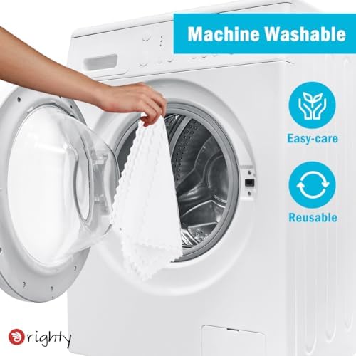 Orighty Microfiber Cleaning Cloth - 24 Pack, White Cleaning Rags 12x11 inch - Image 7