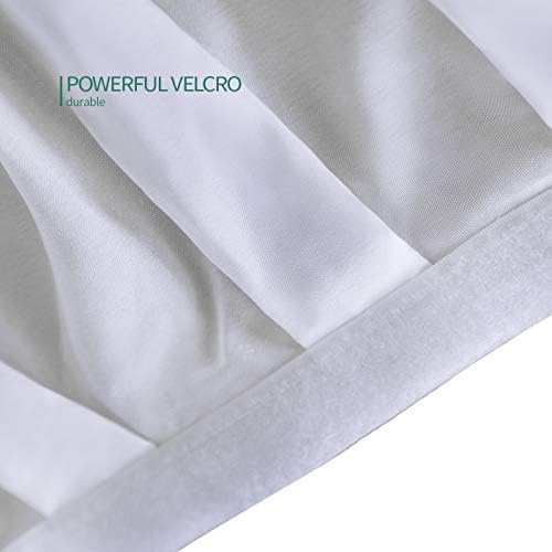 Surmente 14ft White Table Skirt for 6-8 Foot Rectangle Tables - Image 3