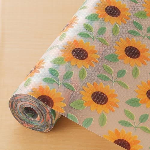 Cooyes Shelf Liner – Premium Non-Adhesive Cabinet & Drawer Liner for Kitchen – Waterproof Shelf Paper with Modern Pattern – Durable EVA Cabinet Mat – Easy to Cut （17.5" W x 78.7" L） by Cooyes