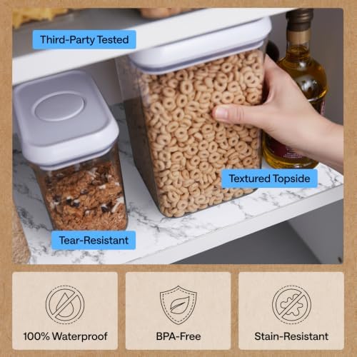 GORILLA GRIP Shelf Liner, Kitchen Drawer Protector, 20x240 Marble - Image 5