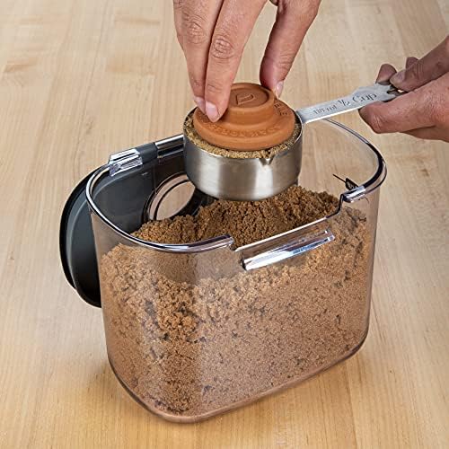 Progressive International ProKeeper+ Clear Plastic Airtight Food Baker's Kitchen Storage Organization Container Canister Set with Magnetic Accessories, 2- Piece Set (Brown Sugar 1.4-Quart) - Image 2