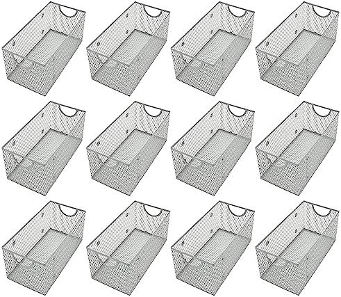 YBM Home Wire Mesh Storage Basket Organizer for CD and DVDs - 12 Pack by YBMHome