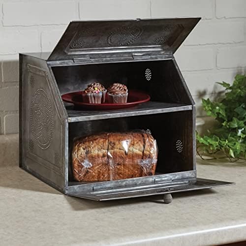 Park Designs Galvanized Star Bread Box, Metal - Image 3