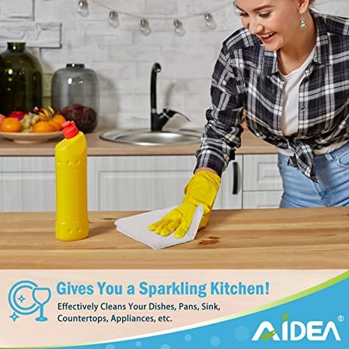 AIDEA White Microfiber Cleaning Cloth 50PK, Absorbent Cleaning Rags 12"x12" - Image 5