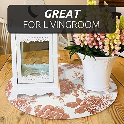 FIFTY FEET 12X120 Inch Shelf Liner for Kitchen Cabinets, PVC Drawer Liner for Dresser Non-Slip Bathroom, Non-Adhesive Cabinet Liner Washable (Red Flower)(7 Roll) - Image 5