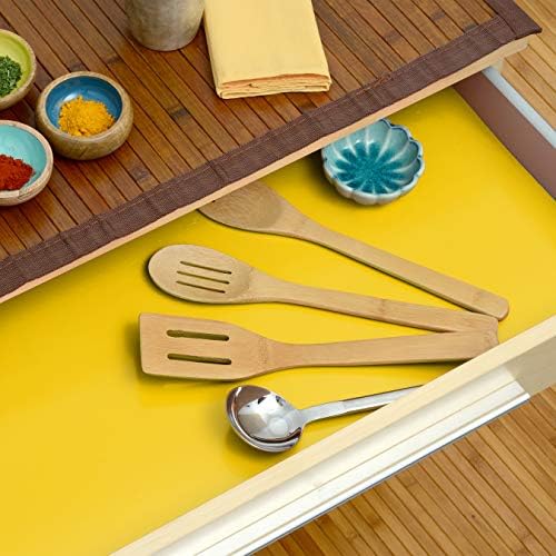 Con-Tact Brand Creative Covering, Self-Adhesive Shelf Liner, Multi-Purpose Vinyl Roll, Easy to Use and Apply, 18'' x 16', Dandelion Yellow - Image 3