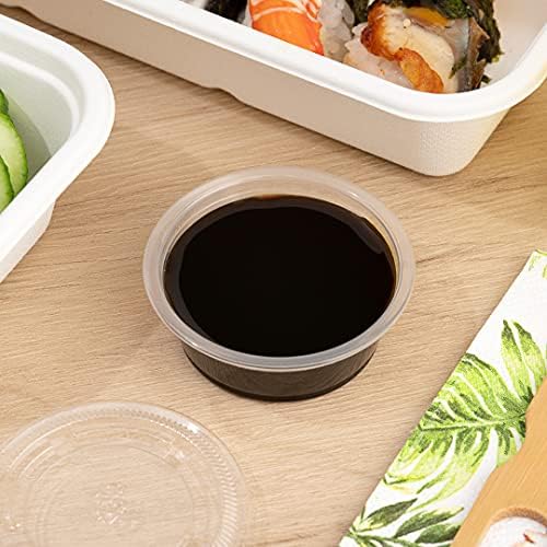 Restaurantware-Chef 101 1.5 Ounce Sauce Cups, 2000 Microwave-Safe Condiment Cups - Crack-Resistant, Disposable, Clear Plastic Portion Cup, For Samples, Sauces, Or Toppings, Lids Sold Separately - Image 3