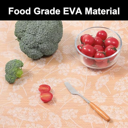 Cooyes Shelf Liners for Kitchen Cabinets, Refrigerator Liners Waterproof & Oil-Proof Kitchen Cupboard Liner Drawer Mats EVA Material Non Adhesive Fridge Liner for Shelves（23.6" W x 236" L） - Image 5