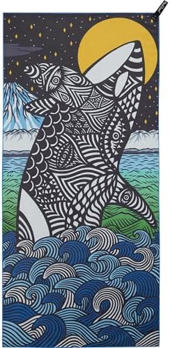 PackTowl Personal Ultralight Microfiber Camping and Travel Towel, Orca Print, Body by PackTowl
