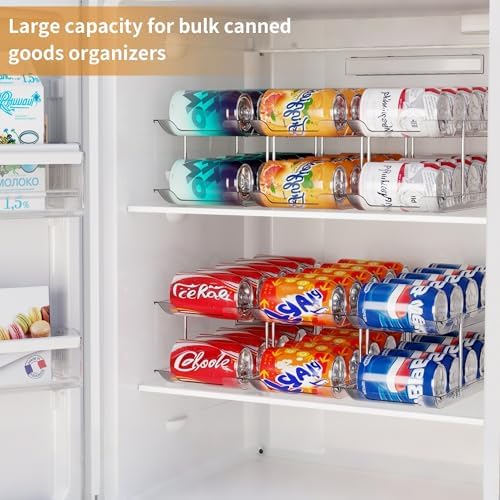 LXLXXL Can Organizer for Pantry Canned Food Storage Holder 3 Tier 2 Packs | Can Drinks Organizer for Pantry Shelf, Stackable Canned Food Storage, Can Storage Rack Holder, Fridge Cabinet Pantry Storage - Image 6
