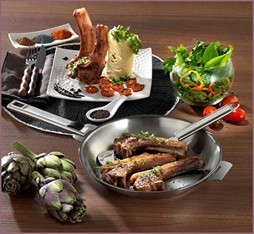 Cristel Strate P20QL Fryingpan, 8", Silver - Image 2