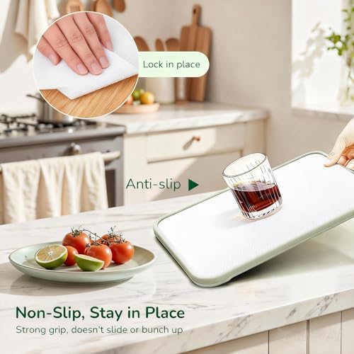 Practical White Non-Slip Shelf Liners for Kitchen Cabinets 18" x20FT - Image 4