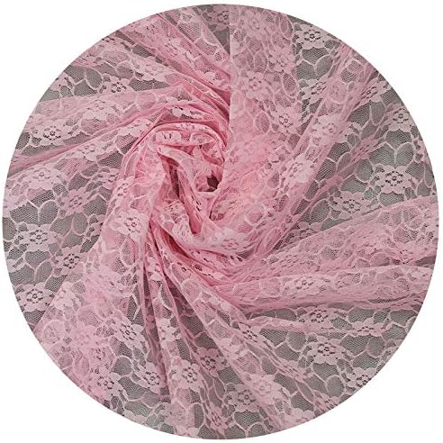 VDS Pack of 25 Floral Lace Table Runners Centerpiece Cloth Linen for Wedding Bithday Graduation Engagement Ceremony Events Party Banquets Table Decoration (12x108 inch) (Pink) - Image 4