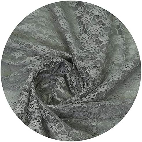 VDS Pack of 20 Floral Lace Table Runners Centerpiece Cloth Linen for Wedding Bithday Graduation Engagement Ceremony Events Party Banquets Table Decoration (12x108 inch) (Silver Grey) - Image 4