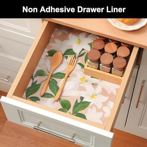 Cooyes Shelf Liner – Premium Non-Adhesive Cabinet & Drawer Liner for Kitchen – Waterproof Shelf Paper with Modern Pattern – Durable EVA Cabinet Mat – Easy to Cut （24" W x 360" L） - Image 4