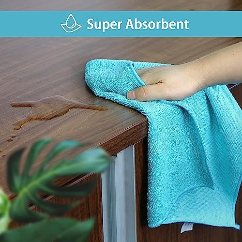 HOMEXCEL 100PK Microfiber Cleaning Cloth, Cleaning Rag for Home, 11.5x11.5 - Image 5