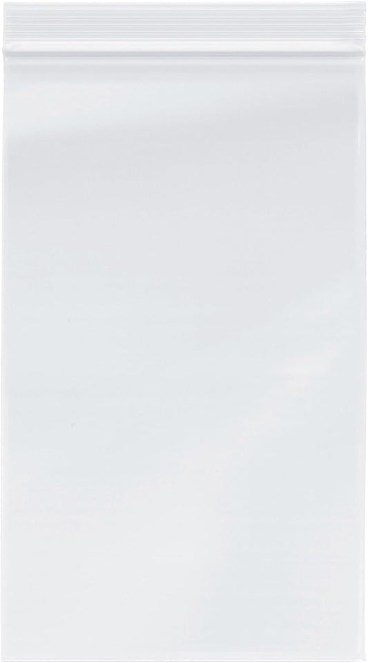 Plymor 6" x 10" (Pack of 200), 4 Mil Heavy Duty Zipper Reclosable Plastic Bags