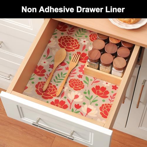 Cooyes Shelf Liner – Premium Non-Adhesive Cabinet & Drawer Liner for Kitchen – Waterproof Shelf Paper with Modern Pattern – Durable EVA Cabinet Mat – Easy to Cut （24" W x 360" L） - Image 4