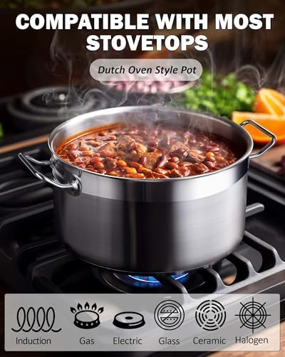 Cooks Standard Professional 9 Quart Stock Pot, Stainless Steel Dutch Oven - Image 4