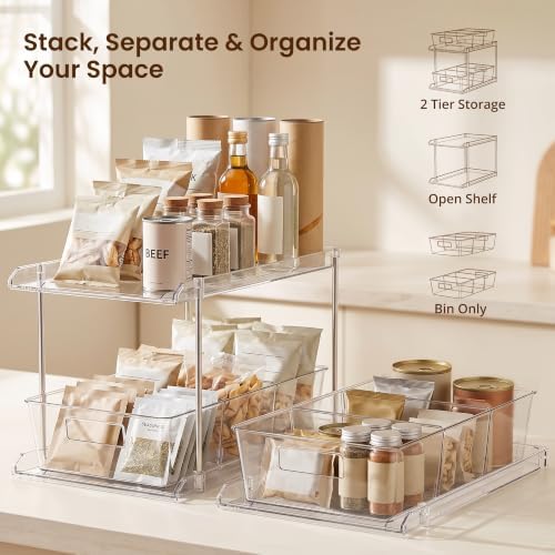 Fabspace Bathroom Under Sink Organizers and Storage, 2 Tier, 2 Packs - Image 3