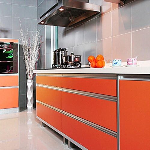 Con-Tact Brand Creative Covering, Self-Adhesive Shelf Liner, Multi-Purpose Vinyl Roll, Easy to Use and Apply, 18'' x 9', Orange - Image 3