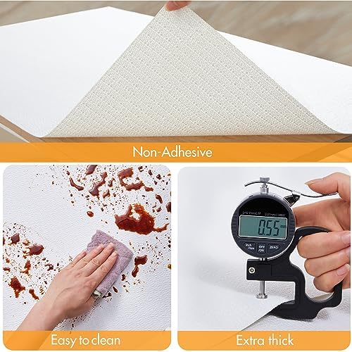 Viseeko Shelf and Drawer Liner for Kitchen Cabinet, White, 12in x 20ft - Image 5
