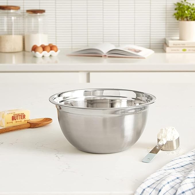 YBM HOME Heavy Duty Professional Stainless Steel Mixing Bowl – Commercial Grade Deep Prep & Serving Bowl for Baking, Cooking, Dough Mixing & Food Prep, Dishwasher Safe, 10 Quarts - Image 7