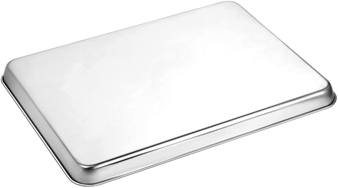 Wildone Baking Sheet Set of 3, Stainless Steel Cookie Sheet Cooking Sheet Pan for Baking & Roasting, 9/12/16 Inch, Non Toxic & Heavy Duty & Easy Clean - Image 7