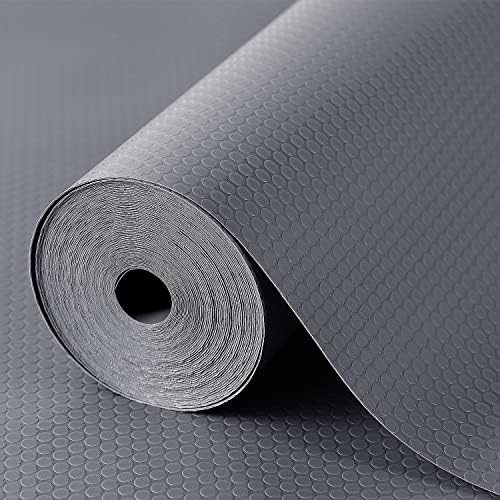 Shelf Liners for Kitchen Cabinets Non Adhensive,Gray 23.6"× 157.4" by StaHom