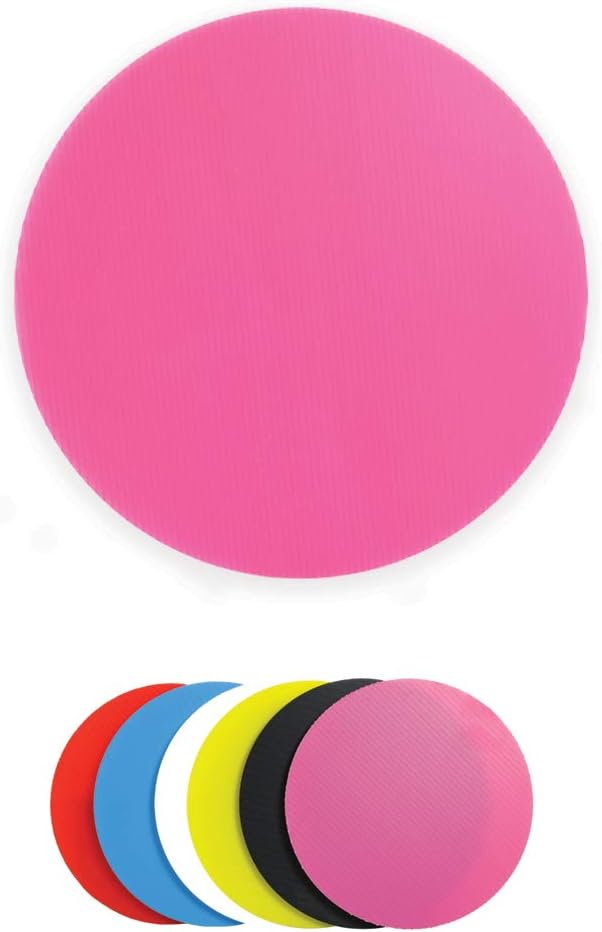 10 Pack Round Cake Boards 6 inch, 8 inch or 10 inch Multiple Colors, Reusable Corrugated Plastic (Pink, 6) - Image 2