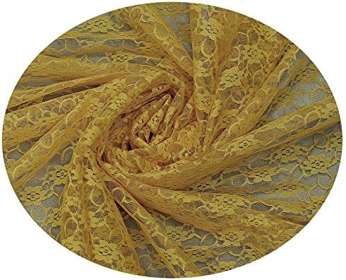 VDS Pack of 10 Floral Lace Table Runners Centerpiece Cloth Linen for Wedding Bithday Graduation Engagement Ceremony Events Party Banquets Table Decoration (12x108 inch) (Gold) - Image 4